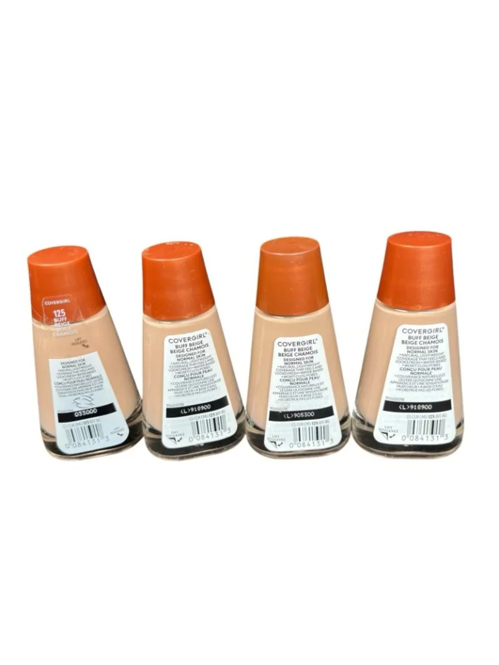 4X Covergirl Clean Liquid Foundation 125 Buff Beige, New